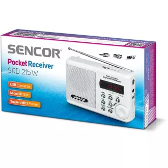 SRD 215 W RÁDIO S USB/MP3 SENCOR SRD 215 W RÁDIO S USB/MP3 SENCOR