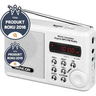 SRD 215 W RÁDIO S USB/MP3 SENCOR SRD 215 W RÁDIO S USB/MP3 SENCOR