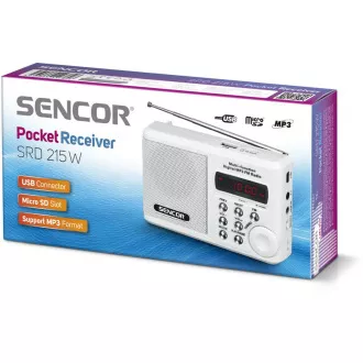 SRD 215 W RÁDIO S USB/MP3 SENCOR SRD 215 W RÁDIO S USB/MP3 SENCOR