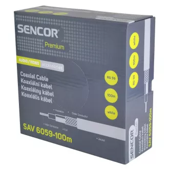 SAV 6059-100m Koax. kabel RG-59 SENCOR SAV 6059-100m Koax. kabel RG-59 SENCOR