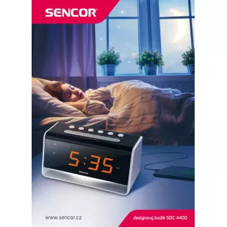 SDC 4400 W HODINY S BUDÍKEM +LED SENCOR SDC 4400 W HODINY S BUDÍKEM +LED SENCOR