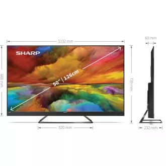50EQ3EA BL ANDROID Q-LED DLB ATMOS SHARP 50EQ3EA BL ANDROID Q-LED DLB ATMOS SHARP