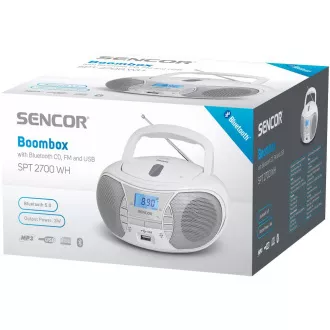 SPT 2700 WH S CD/MP3/USB/BT SENCOR SPT 2700 WH S CD/MP3/USB/BT SENCOR