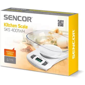 SKS 4001WH kuchyňská váha SENCOR SKS 4001WH kuchyňská váha SENCOR