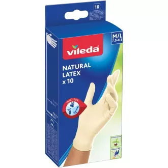 NATURAL LATEX RUKAVICE M/L 10KS VILEDA NATURAL LATEX RUKAVICE M/L 10KS VILEDA