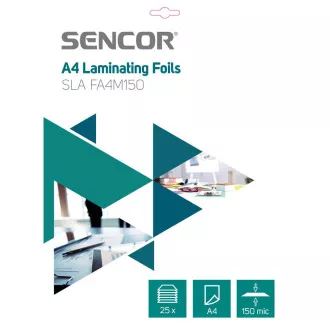 SLA FA4M150 Fólie A4 150mic 25ks SENCOR SLA FA4M150 Fólie A4 150mic 25ks SENCOR