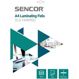 SLA FA4M150 Fólie A4 150mic 25ks SENCOR SLA FA4M150 Fólie A4 150mic 25ks SENCOR