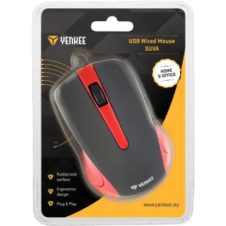 YMS 1015RD Myš USB Suva červená YENKEE YMS 1015RD Myš USB Suva červená YENKEE