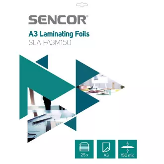 SLA FA3M150 Fólie A3 150mic 25ks SENCOR SLA FA3M150 Fólie A3 150mic 25ks SENCOR