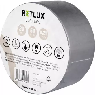 RIT DT2 Duct tape 20m x 50mm RETLUX RIT DT2 Duct tape 20m x 50mm RETLUX