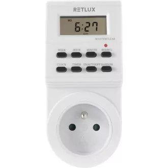 RST 13D Časový spínač digitální RETLUX RST 13D Časový spínač digitální RETLUX