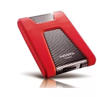ADATA Externí HDD 2TB USB 3.1 DashDrive Durable HD650, červený (gumový, nárazu odolný) ADATA Externí HDD 2TB USB 3.1 DashDrive Durable HD650, červený (gumový, nárazu odolný)