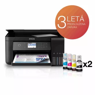 EPSON tiskárna ink EcoTank L6160, 3v1, A4, 33ppm, USB, Ethernet, Wi-Fi (Direct), Duplex, LCD EPSON tiskárna ink EcoTank L6160, 3v1, A4, 33ppm, USB, Ethernet, Wi-Fi (Direct), Duplex, LCD