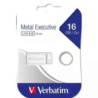 VERBATIM Flash Disk 16GB Metal Executive, USB 2.0, stříbrná VERBATIM Flash Disk 16GB Metal Executive, USB 2.0, stříbrná