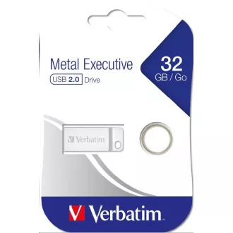 VERBATIM Flash Disk 32GB Metal Executive, USB 2.0, stříbná VERBATIM Flash Disk 32GB Metal Executive, USB 2.0, stříbná