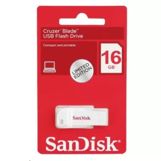 SanDisk Flash Disk 16GB Cruzer Blade, USB 2.0, bílá SanDisk Flash Disk 16GB Cruzer Blade, USB 2.0, bílá