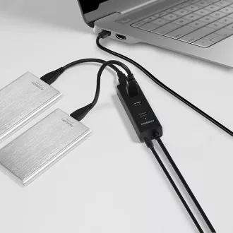 AXAGON HUE-S2BP, 4x USB 3.0 CHARGING hub, vč. AC adaptéru, kabel USB-A 1.2m AXAGON HUE-S2BP, 4x USB 3.0 CHARGING hub, vč. AC adaptéru, kabel USB-A 1.2m