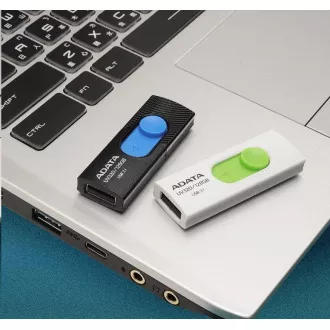 ADATA Flash Disk 64GB UV320, USB 3.1 Dash Drive, bílá/zelená ADATA Flash Disk 64GB UV320, USB 3.1 Dash Drive, bílá/zelená