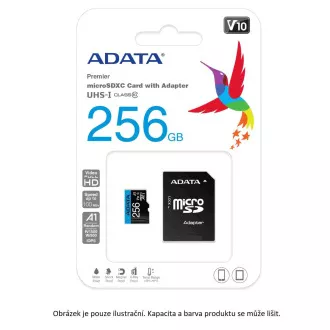 ADATA MicroSDXC karta 128GB Premier UHS-I Class 10 + adaptér ADATA MicroSDXC karta 128GB Premier UHS-I Class 10 + adaptér