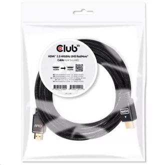 Club3D Kabel HDMI 2.0 aktivní, High Speed 4K UHD, Redmere (M/M), 15m, 28 AWG Club3D Kabel HDMI 2.0 aktivní, High Speed 4K UHD, Redmere (M/M), 15m, 28 AWG