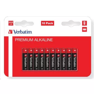 VERBATIM Alkalická Baterie AAA 10 Pack / LR3 VERBATIM Alkalická Baterie AAA 10 Pack / LR3