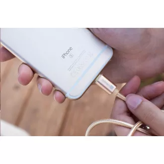 CONNECT IT Wirez Premium Metallic micro USB - USB, rose gold, 1m CONNECT IT Wirez Premium Metallic micro USB - USB, rose gold, 1m