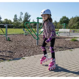 Kolečkové brusle 4v1 Enero KIDS - růžovo-bílé, 30-33 Kolečkové brusle 4v1 Enero KIDS - růžovo-bílé, 30-33