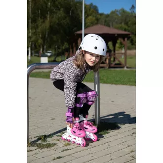 Kolečkové brusle 4v1 Enero KIDS - růžovo-bílé, 30-33 Kolečkové brusle 4v1 Enero KIDS - růžovo-bílé, 30-33