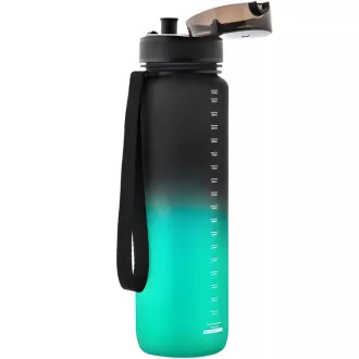 Tritanová sportovní láhev MTR, 1000 ml, Černo-zelená Tritanová sportovní láhev MTR, 1000 ml, Černo-zelená