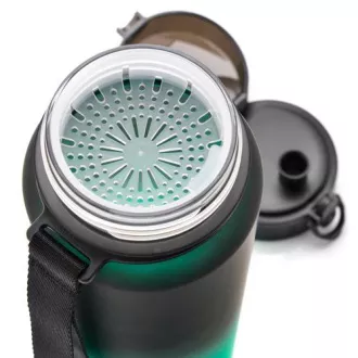 Tritanová sportovní láhev MTR, 1000 ml, Černo-zelená Tritanová sportovní láhev MTR, 1000 ml, Černo-zelená