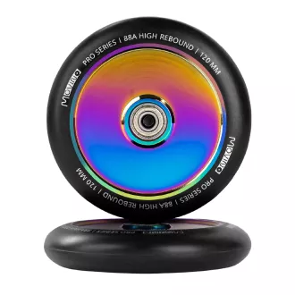 Náhradní MOVINO kolečka na freestyle koloběžku 120mm, hliník, Kraken 2 ks, Rainbow Náhradní MOVINO kolečka na freestyle koloběžku 120mm, hliník, Kraken 2 ks, Rainbow