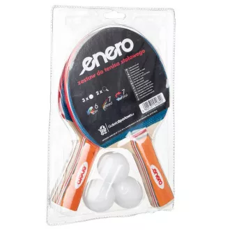 Sada na stolní tenis ENERO, 2 rakety + 3 míčky Sada na stolní tenis ENERO, 2 rakety + 3 míčky