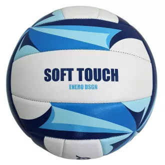 Volejbalový míč ENERO SOFT TOUCH vel. 5, modrý-bílý Volejbalový míč ENERO SOFT TOUCH vel. 5, modrý-bílý
