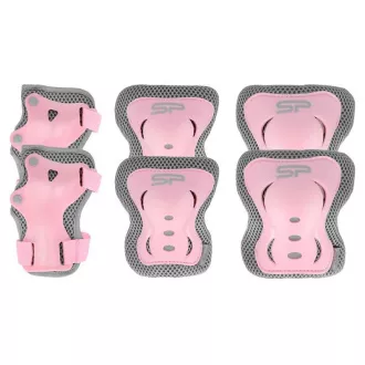 Set chráničů SP PROTECTOR, růžovo-šedé, M Set chráničů SP PROTECTOR, růžovo-šedé, M