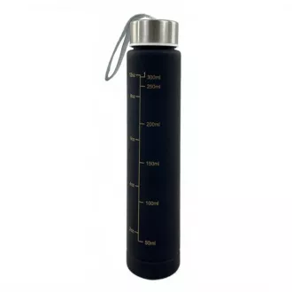 Motivační sportovní láhev 3v1, 2000 ml + 900 ml + 300 ml, Černá Motivační sportovní láhev 3v1, 2000 ml + 900 ml + 300 ml, Černá