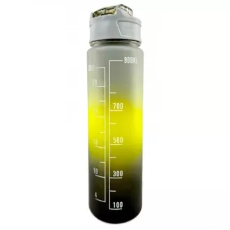 Motivační sportovní láhev 3v1, 2000 ml + 900 ml + 300 ml, Černá Motivační sportovní láhev 3v1, 2000 ml + 900 ml + 300 ml, Černá