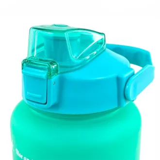 Motivační sportovní láhev 3v1, 2000 ml + 900 ml + 300 ml, Černá Motivační sportovní láhev 3v1, 2000 ml + 900 ml + 300 ml, Černá