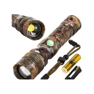 Taktická svítilna Bailong ZOOM CREE LED, camo Taktická svítilna Bailong ZOOM CREE LED, camo