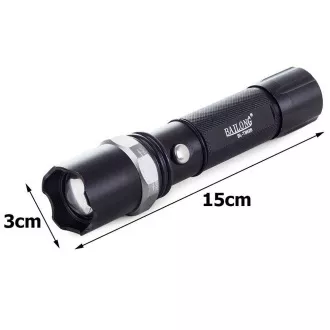 Svítilna Bailong BL-8626, LED typu CREE XPE + výstražná násada Svítilna Bailong BL-8626, LED typu CREE XPE + výstražná násada
