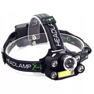 Čelovka CREE 1 x XM-L T6 + 4 x silný Q5 bílý + 1 x silný COB + ZOOM pásek Čelovka CREE 1 x XM-L T6 + 4 x silný Q5 bílý + 1 x silný COB + ZOOM pásek