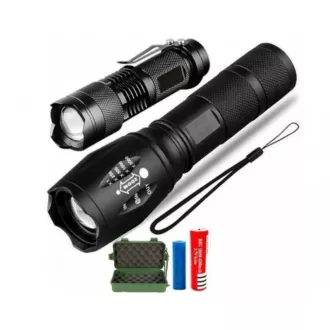 2x LED baterka CREE XM-L T6 a Q5 2x ZOOM 2x LED baterka CREE XM-L T6 a Q5 2x ZOOM