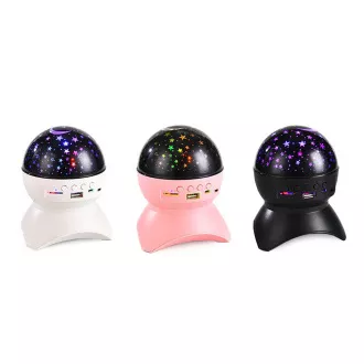 Noční LED projektor hvězd s USB, Bílá Noční LED projektor hvězd s USB, Bílá