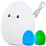 Dětská noční LED lampička EGGi RGB + USB kabel