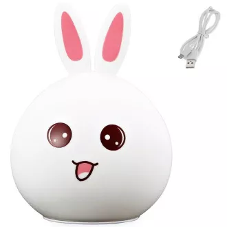 Dětská noční LED lampička KRÁLÍČEK + USB kabel Dětská noční LED lampička KRÁLÍČEK + USB kabel