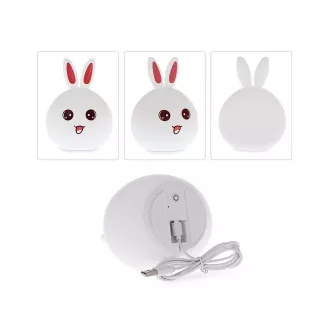 Dětská noční LED lampička KRÁLÍČEK + USB kabel Dětská noční LED lampička KRÁLÍČEK + USB kabel