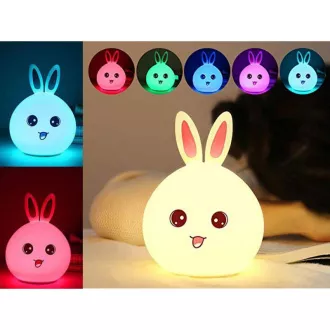Dětská noční LED lampička KRÁLÍČEK + USB kabel Dětská noční LED lampička KRÁLÍČEK + USB kabel