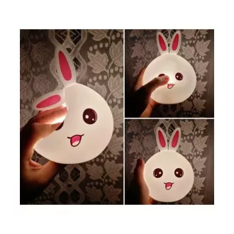 Dětská noční LED lampička KRÁLÍČEK + USB kabel Dětská noční LED lampička KRÁLÍČEK + USB kabel