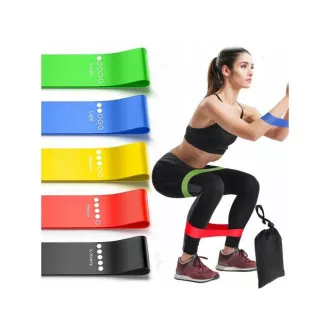 Sada fitness odporových gum, 5 ks Sada fitness odporových gum, 5 ks