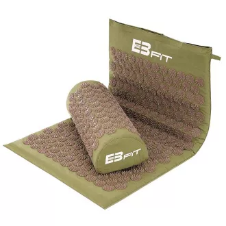 Akupresurní PREMIUM podložka na cvičení s polštářkem 67x42x2 cm, Maskáč khaki Akupresurní PREMIUM podložka na cvičení s polštářkem 67x42x2 cm, Maskáč khaki