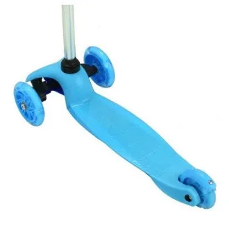 Koloběžka tříkolová MINI SCOOTER se svítícími kolečky, modrá - Rozbalené Koloběžka tříkolová MINI SCOOTER se svítícími kolečky, modrá - Rozbalené